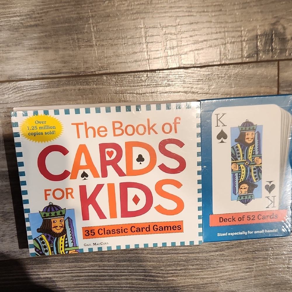 NWT The Book of Cards for Kids - 35 Classic Card Games